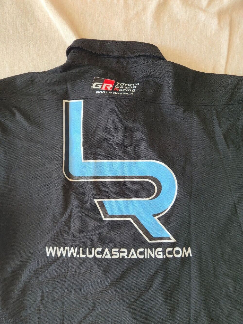Toyota Racing Lucas Racing Black Polo Shirt Size Large - Picture 8 of 9